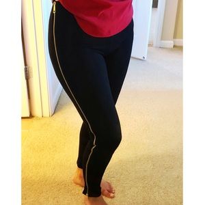 Bebe Black zipper pants